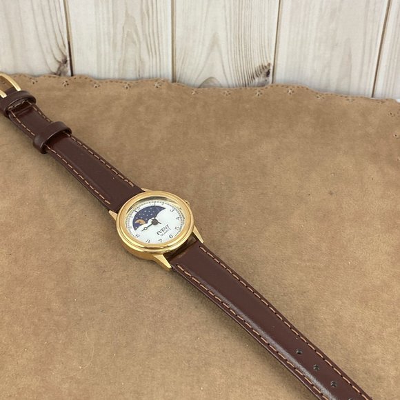 Vintage Event Quartz Moon Phase Wrist Watch new stap and battery - Picture 4 of 8